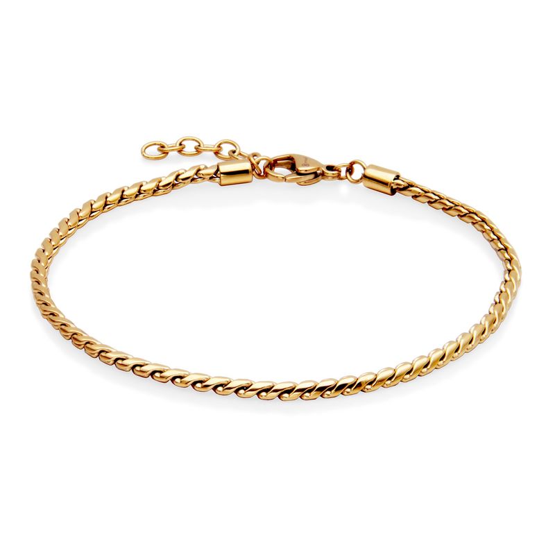 SteelX Anklet Stainless Steel - Gold Plated Snake T1XG110290