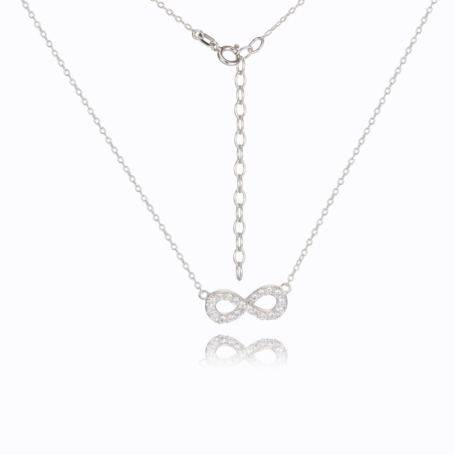 Reign Sterling Silver Infinity Necklace R0A3UD0014