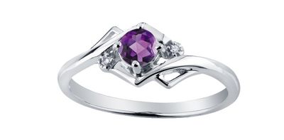Corona Amethyst 10KW Gemstone Ring R51Z39