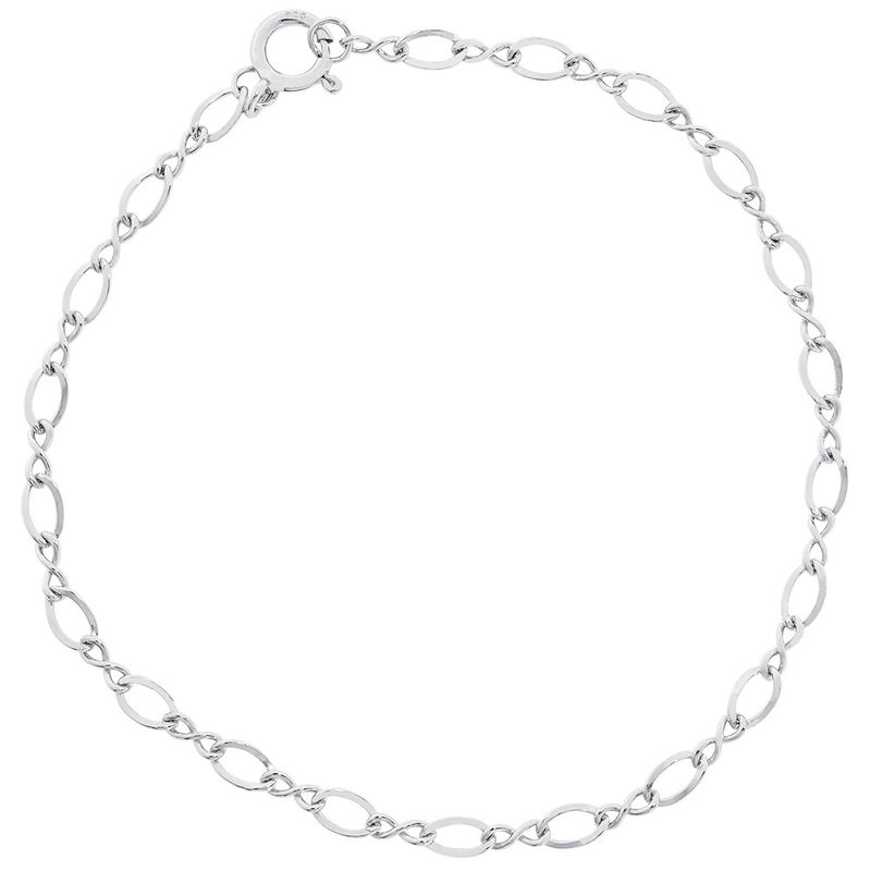 Nuco Bracelet Sterling Silver - Medium Figure Eight Link 8" 20-0103-008