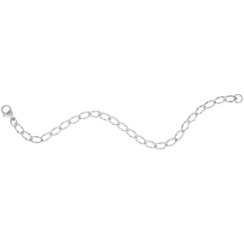 Nuco Bracelet Sterling Silver - Dapped Single Link 8"  20-0105-008