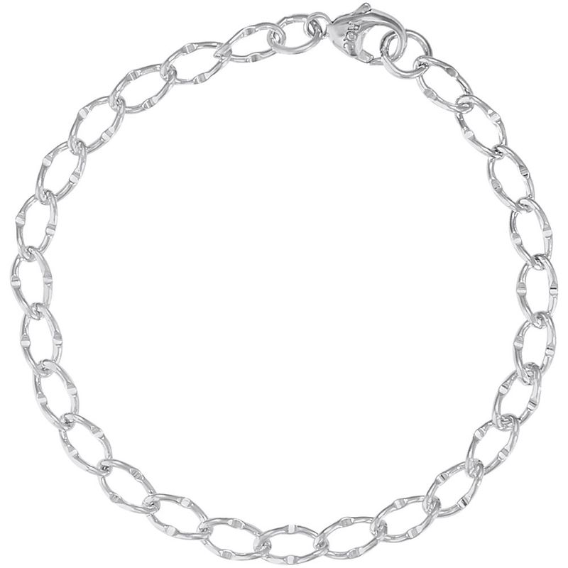 Nuco Bracelet Sterling Silver - Dapped Single Link 8"  20-0105-008