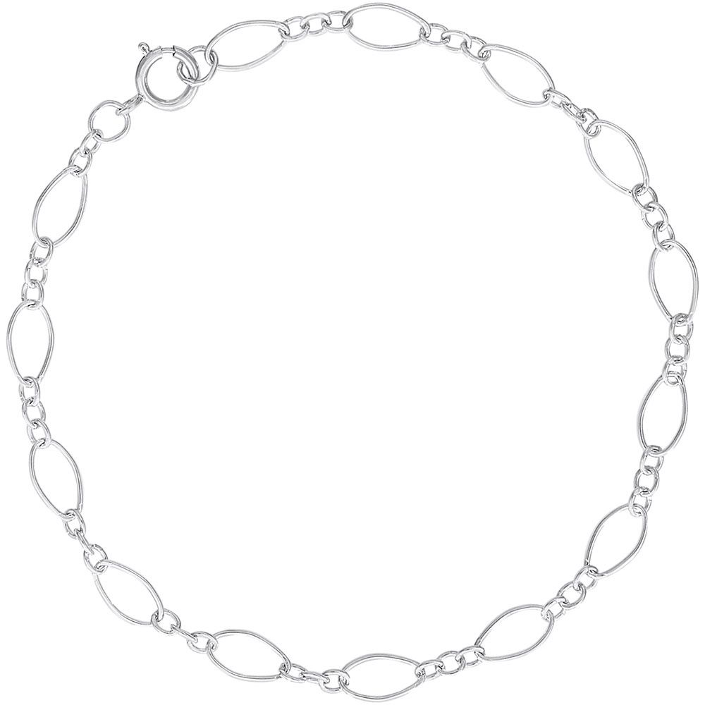 Nuco Bracelet Sterling Silver - Figaro Link 20-0108-008