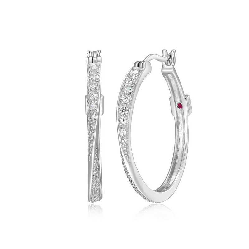 ELLE Sterling Silver Micro Pave Earrings R2LBDV000K
