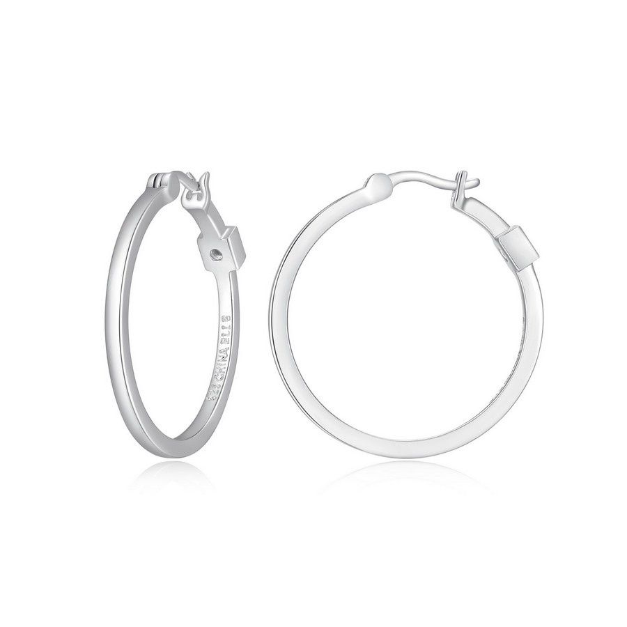 Elle Sterling Silver Hoop Earrings 62L625A00J