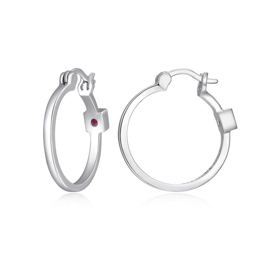 ELLE Sterling Silver Hoop Earrings 62L624A00J