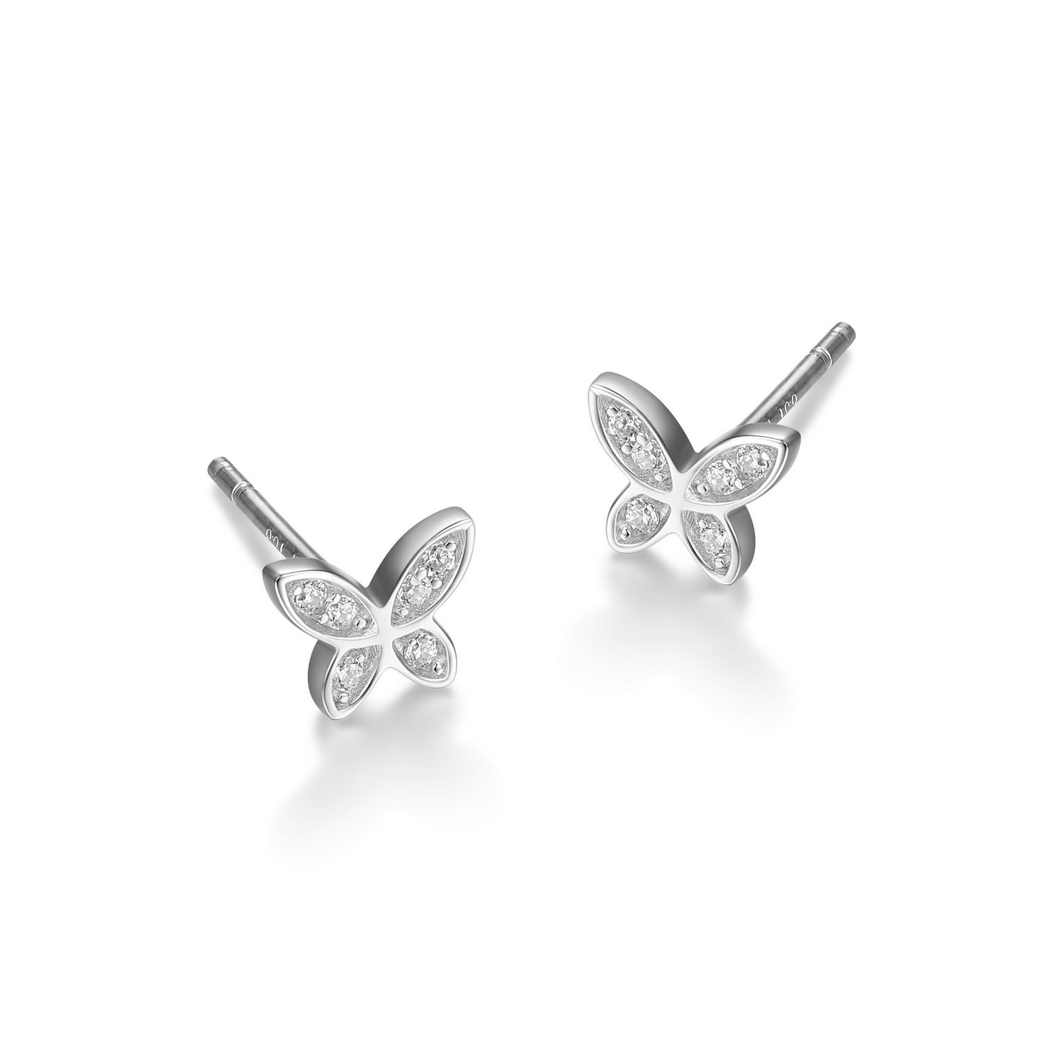 Reign Sterling Silver Butterfly Earrings R2AQS10000