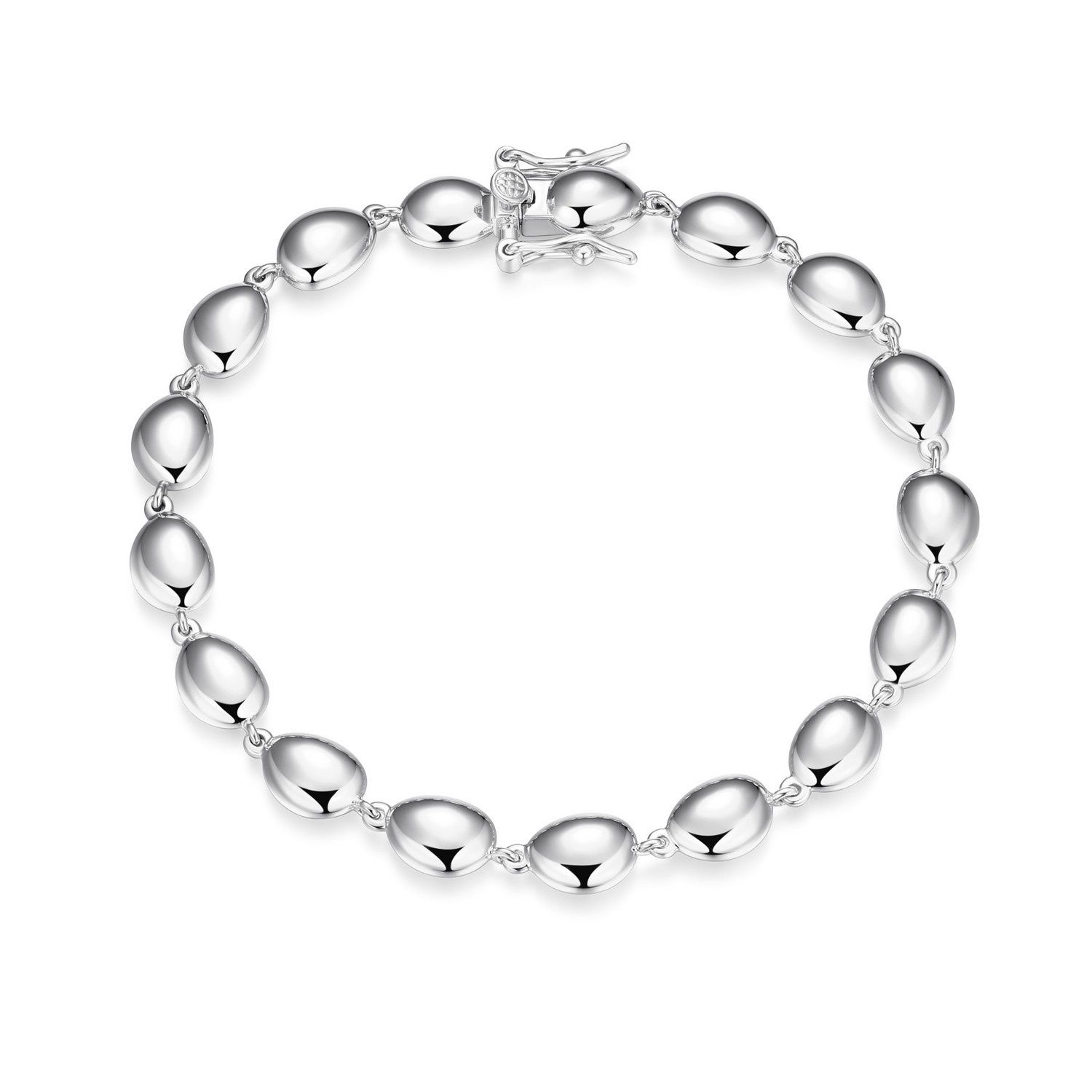Reign Sterling Silver Pebble Link Bracelet R1ADS1A000