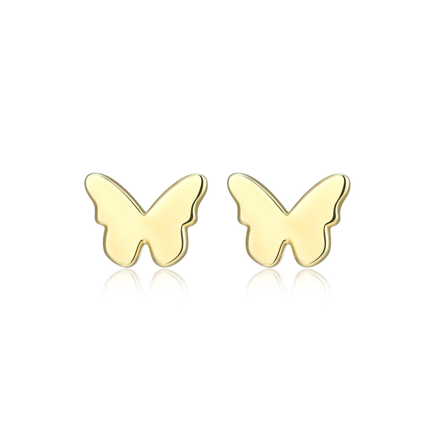 Reign Sterling Gold Plated Butterfly Earrings 32AWCZA000
