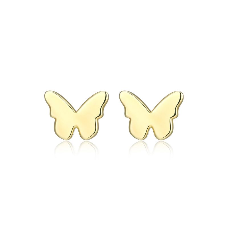 Reign Sterling Gold Plated Butterfly Earrings 32AWCZA000