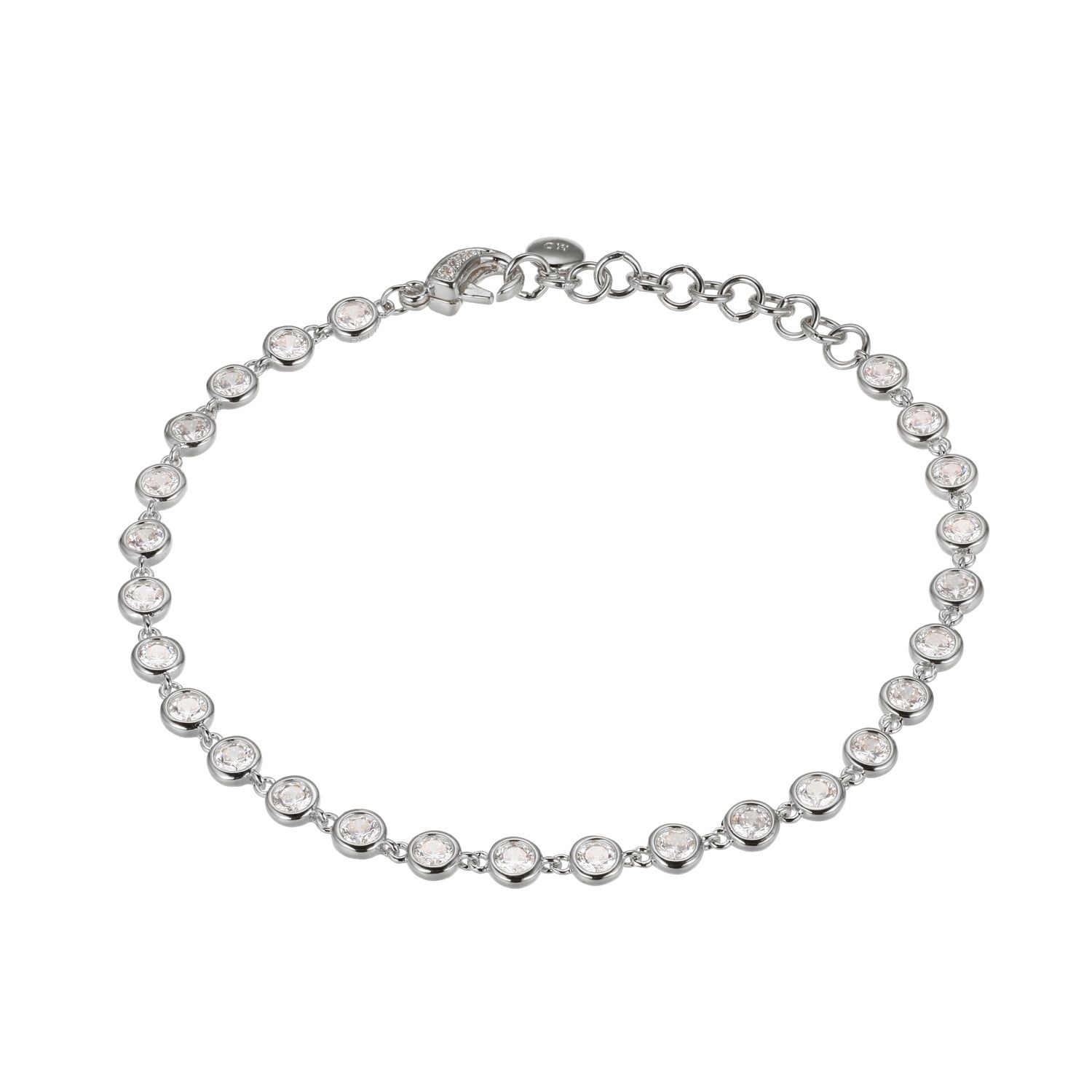 Reign Sterling Silver Cubic Zirconia Bezel Bracelet R1AAHX0040