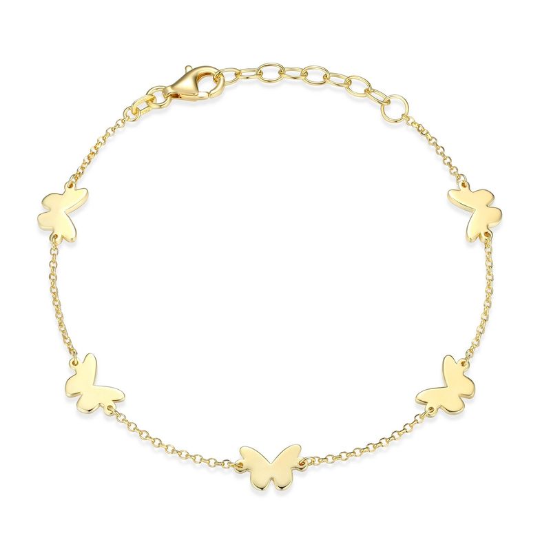 Reign Sterling Gold Plated Butterfly Bracelet 31ADSSA04Q