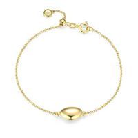 Reign Sterling Gold Plated Pebble Bracelet 31ACVW0012