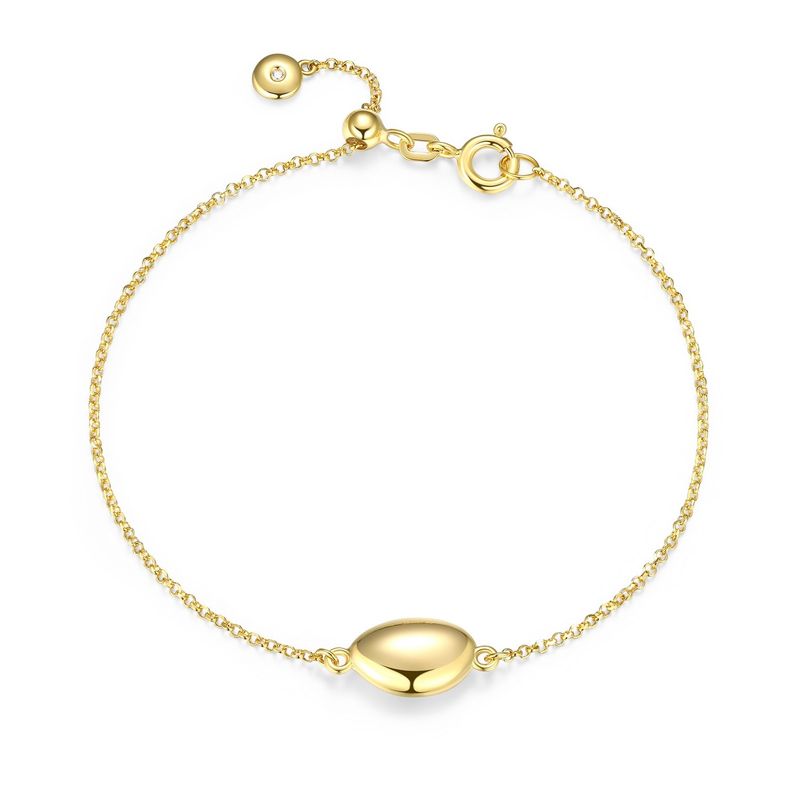 Reign Sterling Gold Plated Pebble Bracelet 31ACVW0012