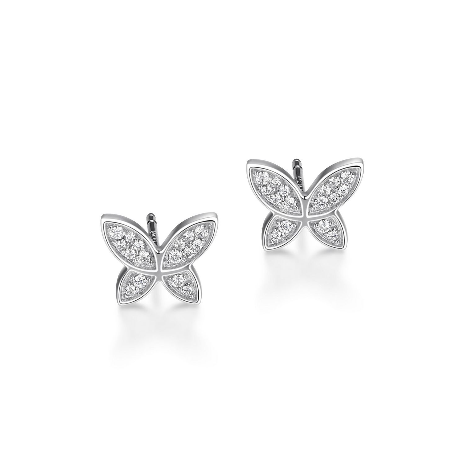 Reign Sterling Silver Large Butterfly Earrings R2AQS20000