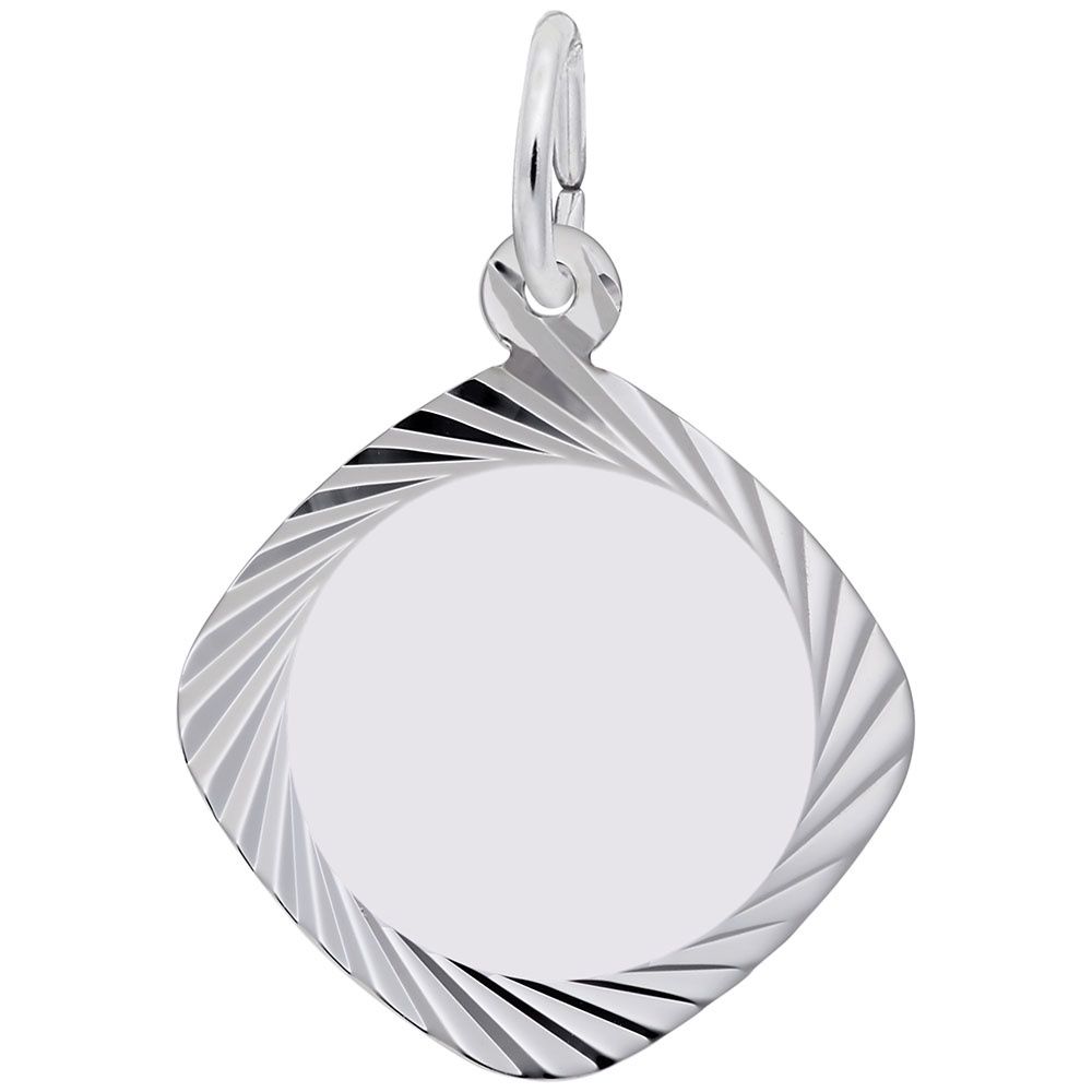 Nuco Charm Sterling Square Disc 3440