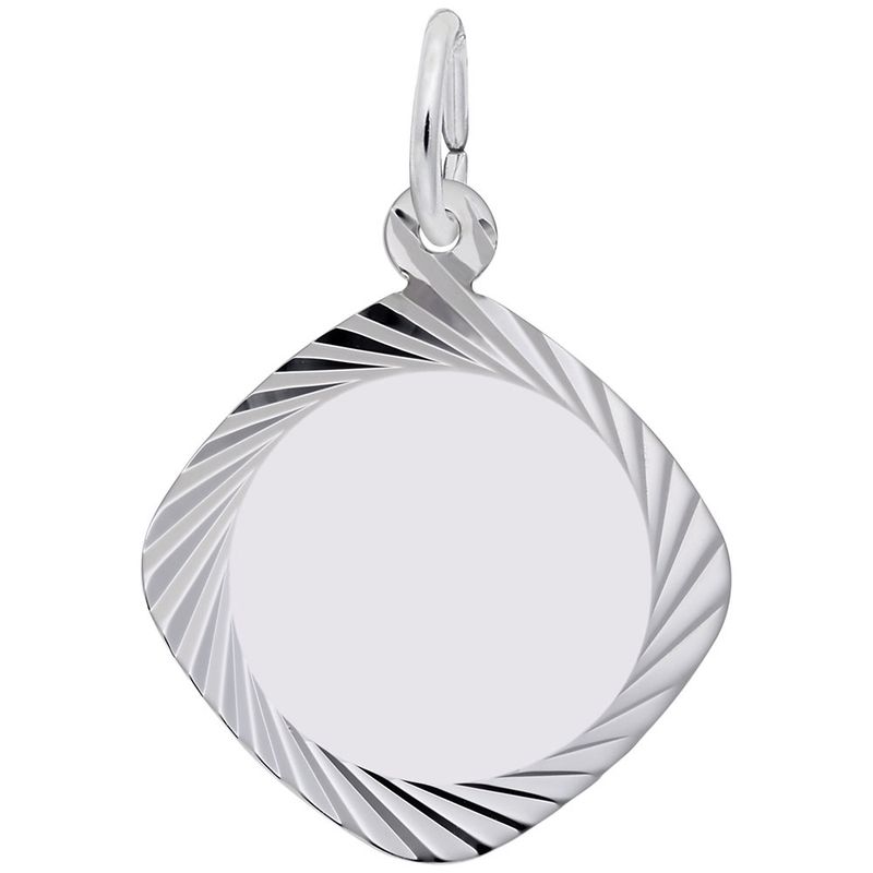 Nuco Charm Sterling Square Disc 3440