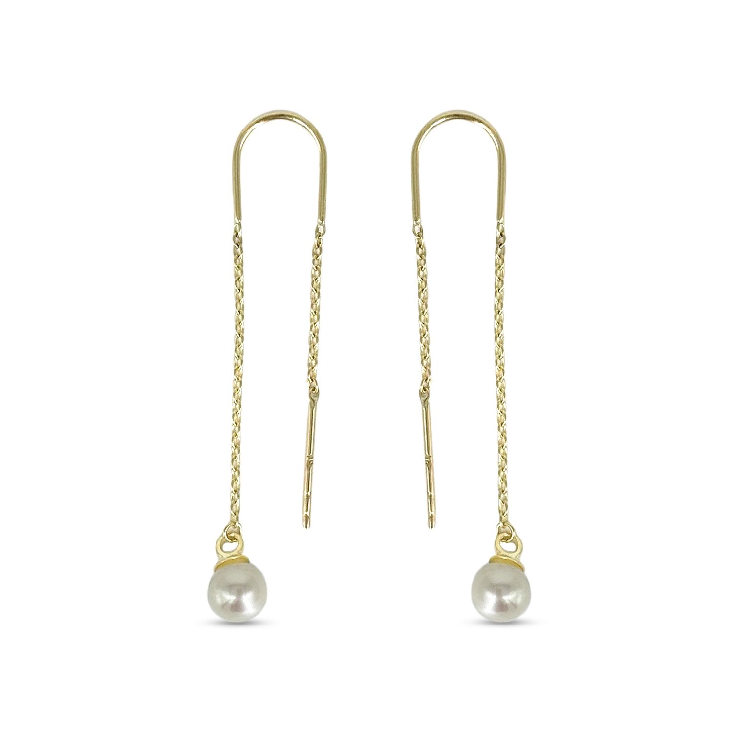 Bella Earring 10K Yellow Gold with Pearl 1050H