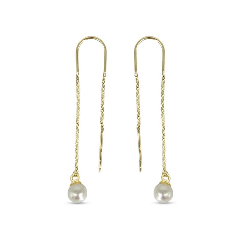 Bella Earring 10K Yellow Gold with Pearl 1050H