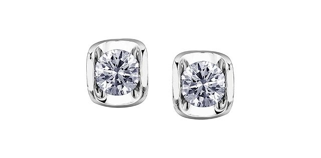Maple Leaf Forever 10KW .15TW Diamond Earrings EE3570