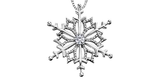 Maple Leaf Forever 10KW .053TW Diamond Necklace PP2697