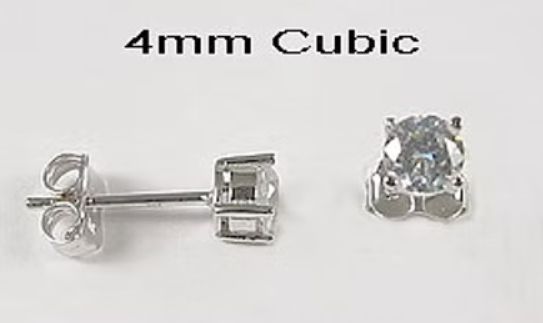 Stylecraft 10KW 5mm Cubic Stud Earrings ER110