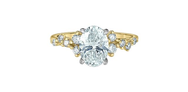 Lab Diamond 14KYW 1.42TW Engagement Ring R31560 Diamond Evolution