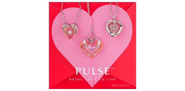 Pulse Diamond .03TW Sterling Silver Necklace PP4112
