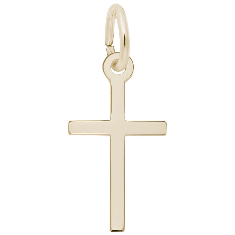 Nuco Charm 10KY Small Thin Cross 4915YG