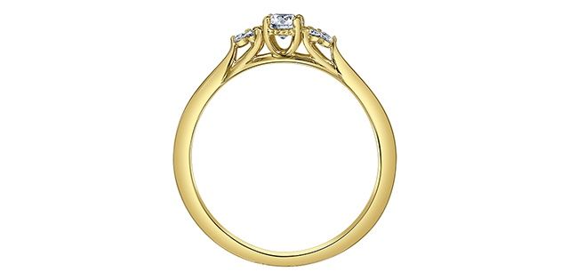 Maple Leaf 10KY .25TW Diamond Engagement Ring R31536