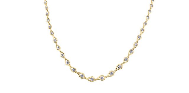 Maple Leaf 14KY 2.50TW Diamond Necklace NN289 Eternal Flame