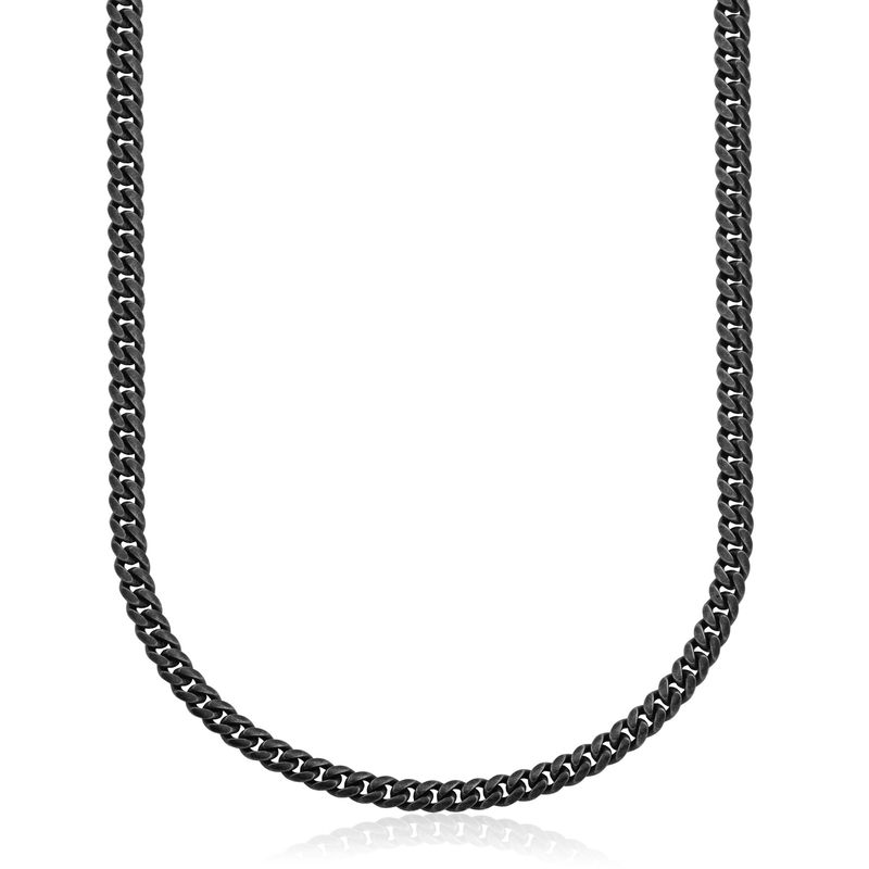 SteelX Chain Stainless Steel - Antique Black Curb 24" T0XC900424