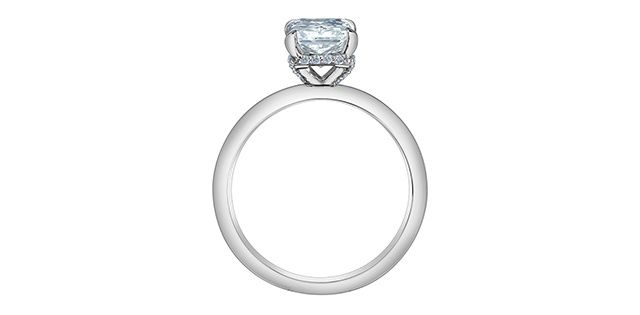 Lab Diamond 14KW 2.12TW Engagement Ring R31520 Diamond Evolution