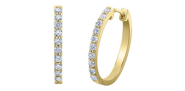 Corona Diamond 10KY .50TW Earrings EE4576