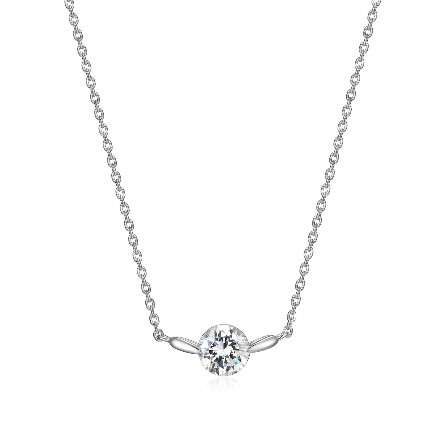Reign Sterling Silver Cubic Zirconia Necklace R0ADJN0024
