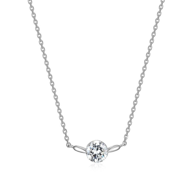 Reign Sterling Silver Cubic Zirconia Necklace R0ADJN0024
