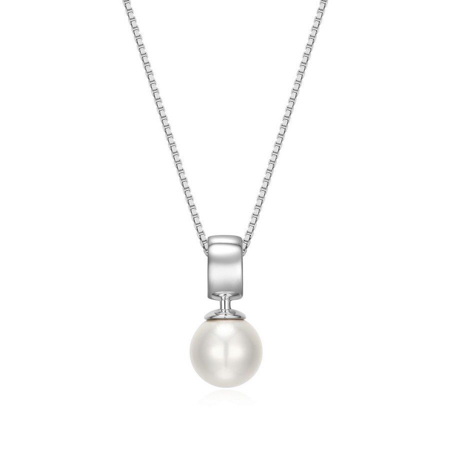 ELLE Sterling Silver Pearl Necklace 63L125BG02