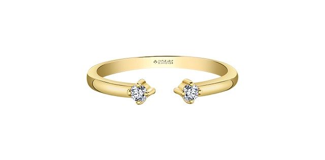 Maple Leaf 14KY .08TW Diamond Ring RCH759