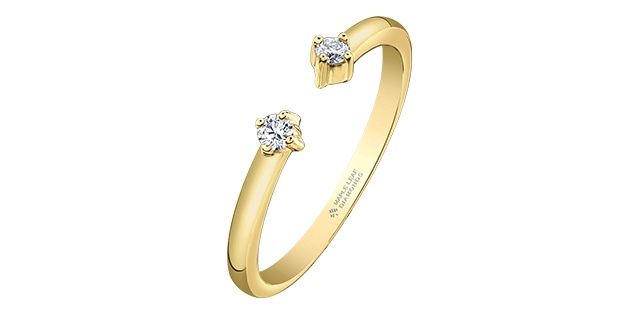 Maple Leaf 14KY .08TW Diamond Ring RCH759