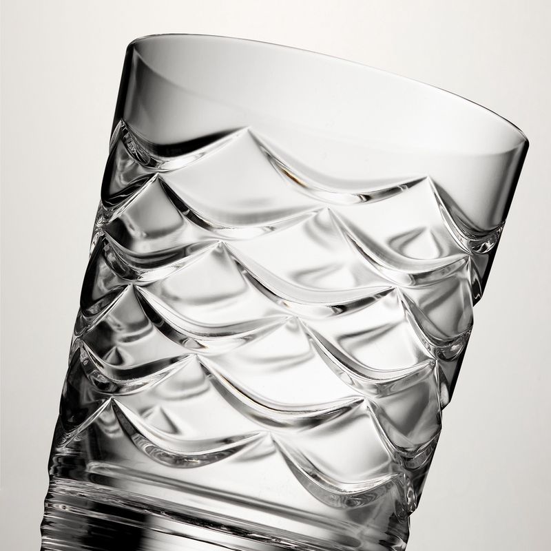Winter Wonders Double Old Fashioned Pinecone Clear set of 2 Waterford