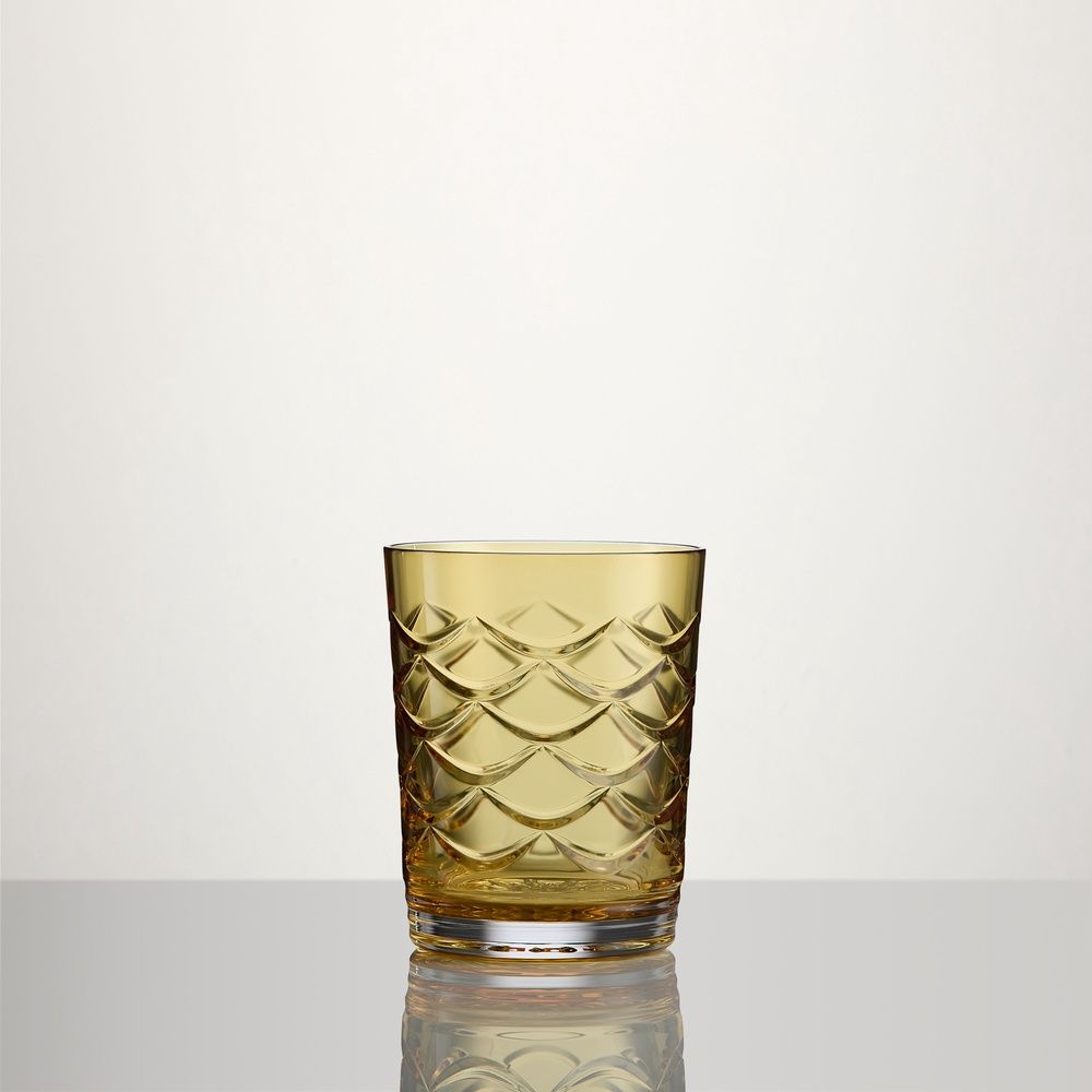 Winter Wonders Double Old Fashioned Pinecone Coloured Amber Waterford