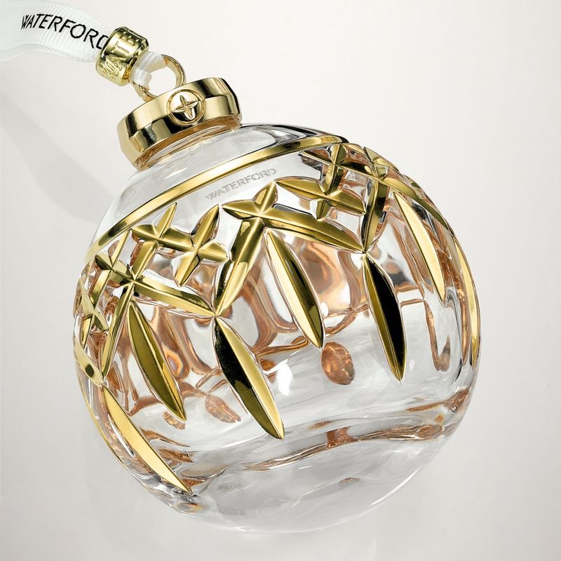 Lismore Bauble Gilded Ornament Waterford