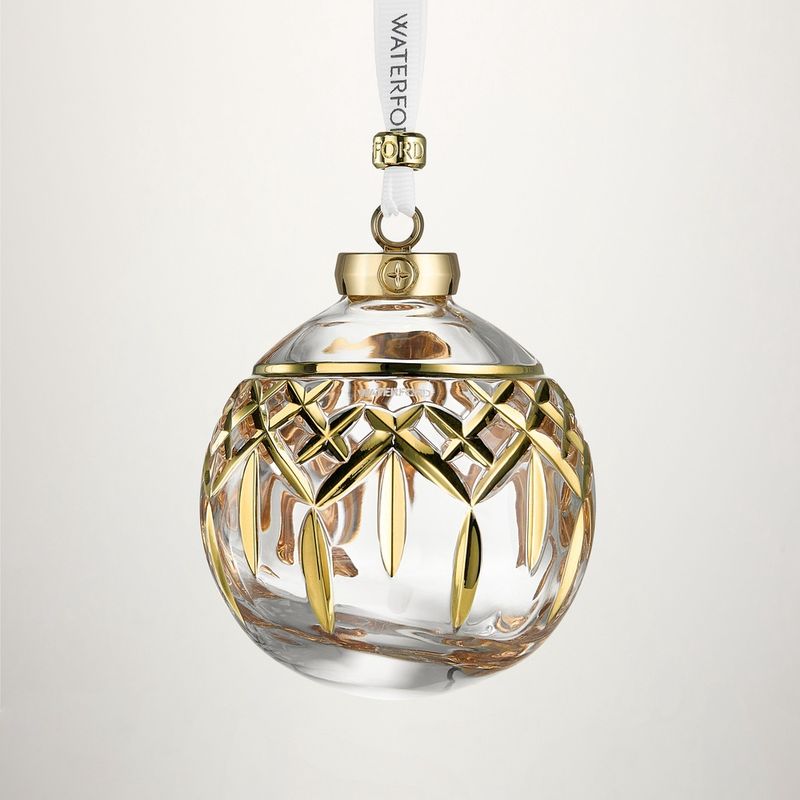 Lismore Bauble Gilded Ornament Waterford