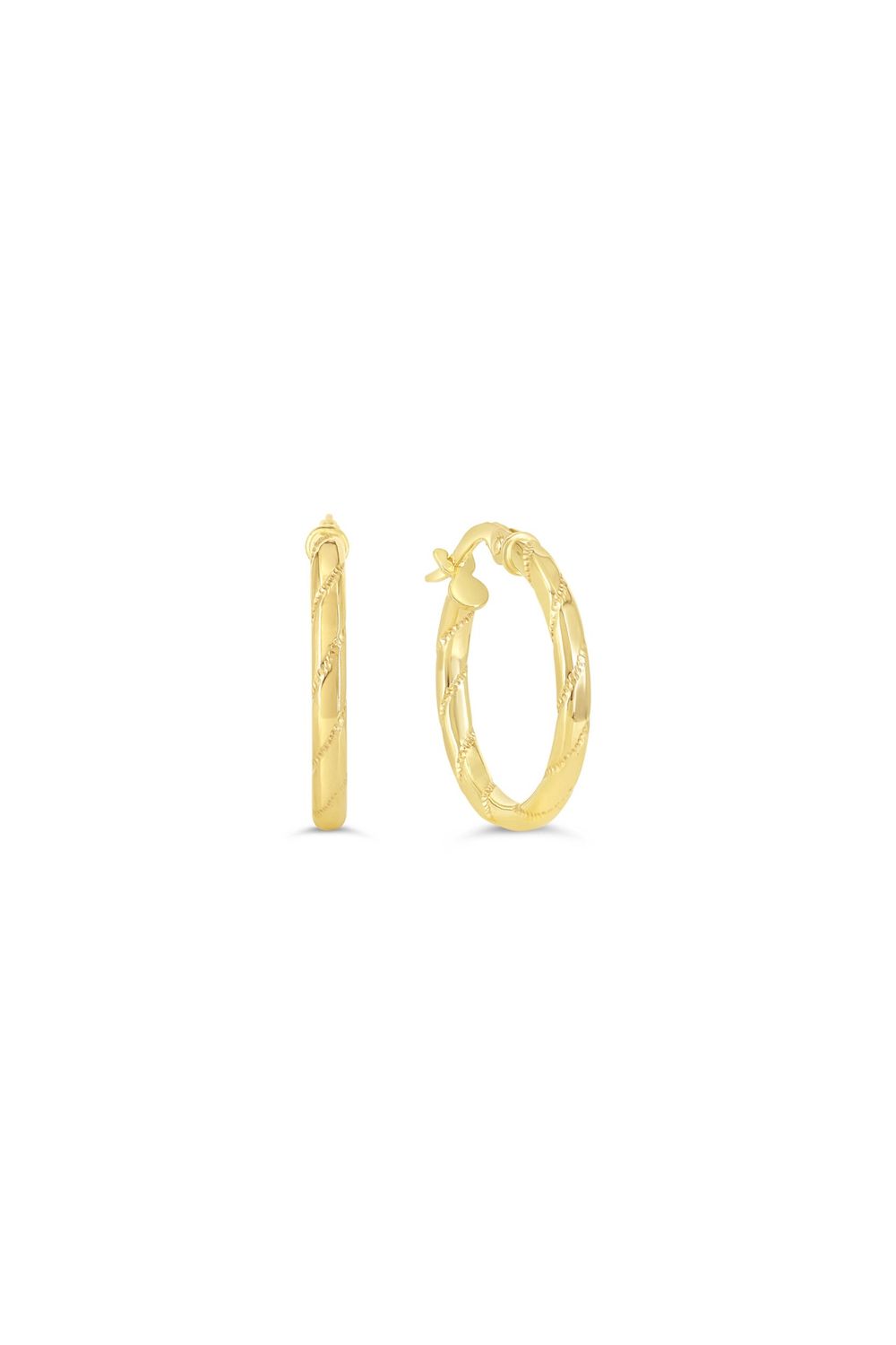 Bella Earrings 10KY Design Hoop 1026I