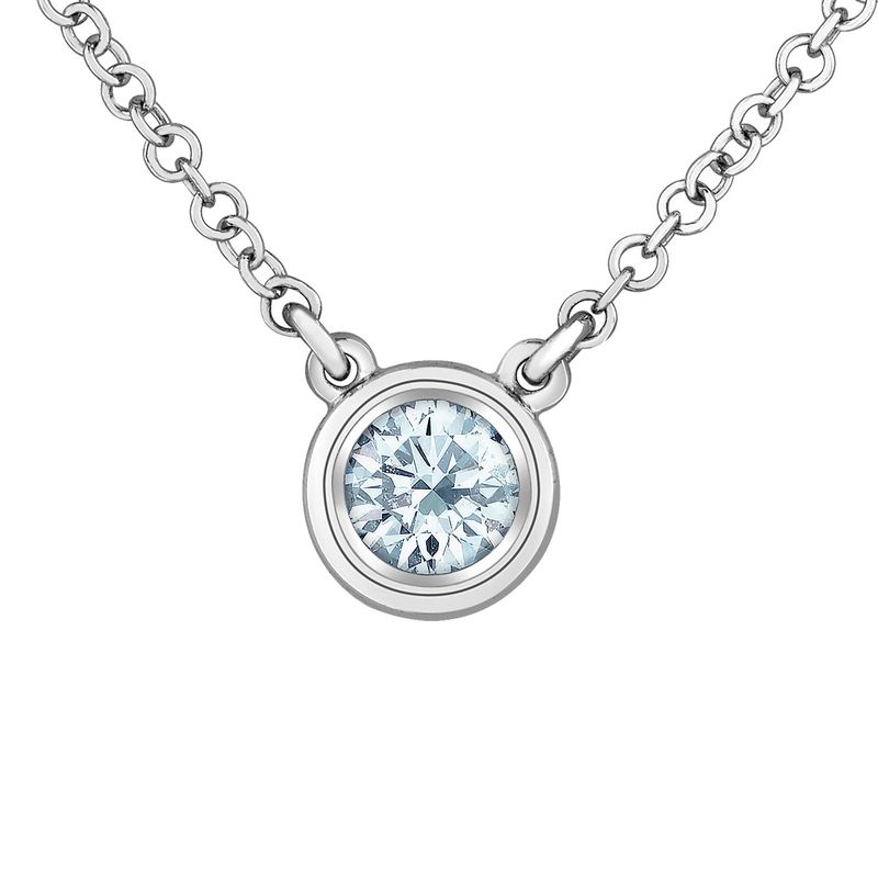 Lab Diamond Sterling Silver .15TW Necklace NN308 Diamond Evolution