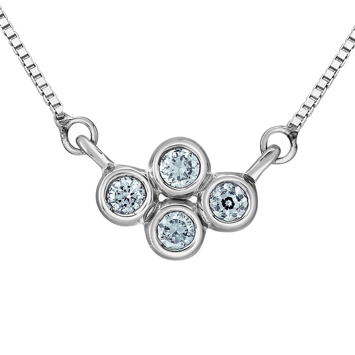 Lab Diamond Sterling Silver .16TW Necklace NN417 Diamond Evolution