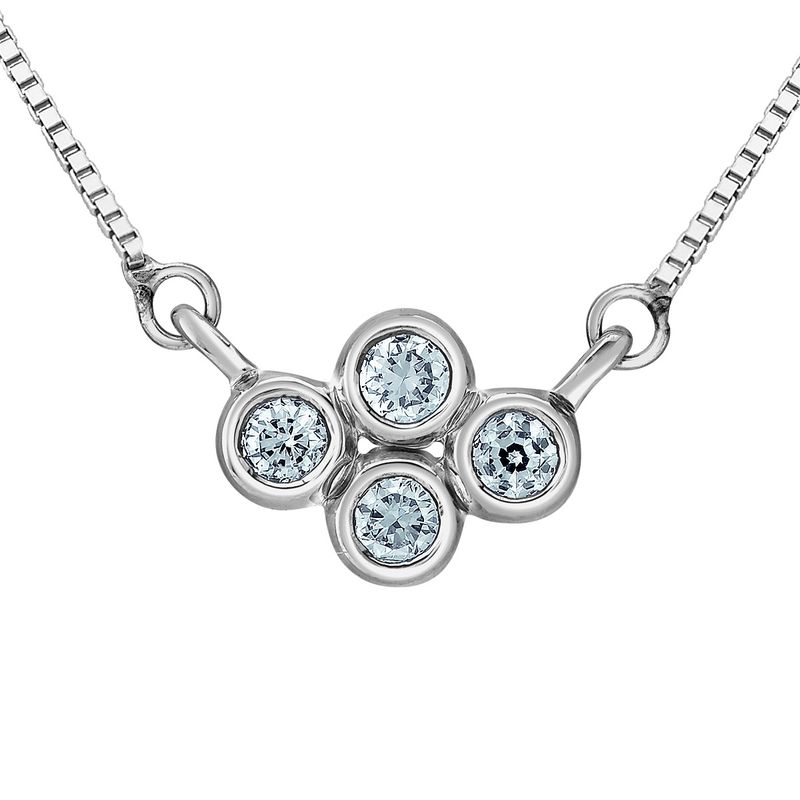 Lab Diamond Sterling Silver .16TW Necklace NN417 Diamond Evolution