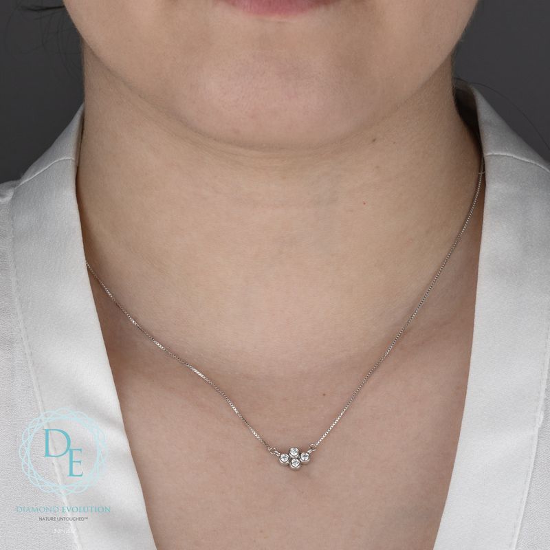 Lab Diamond Sterling Silver .16TW Necklace NN417 Diamond Evolution