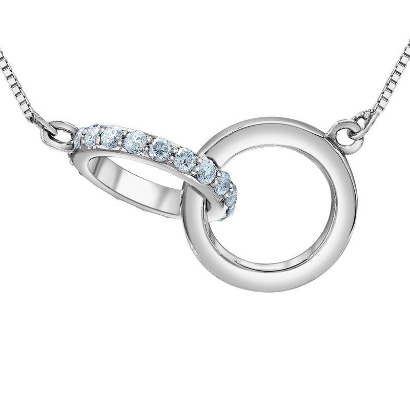 Lab Diamond Sterling Silver .30TW Necklace NN418 Diamond Evolution