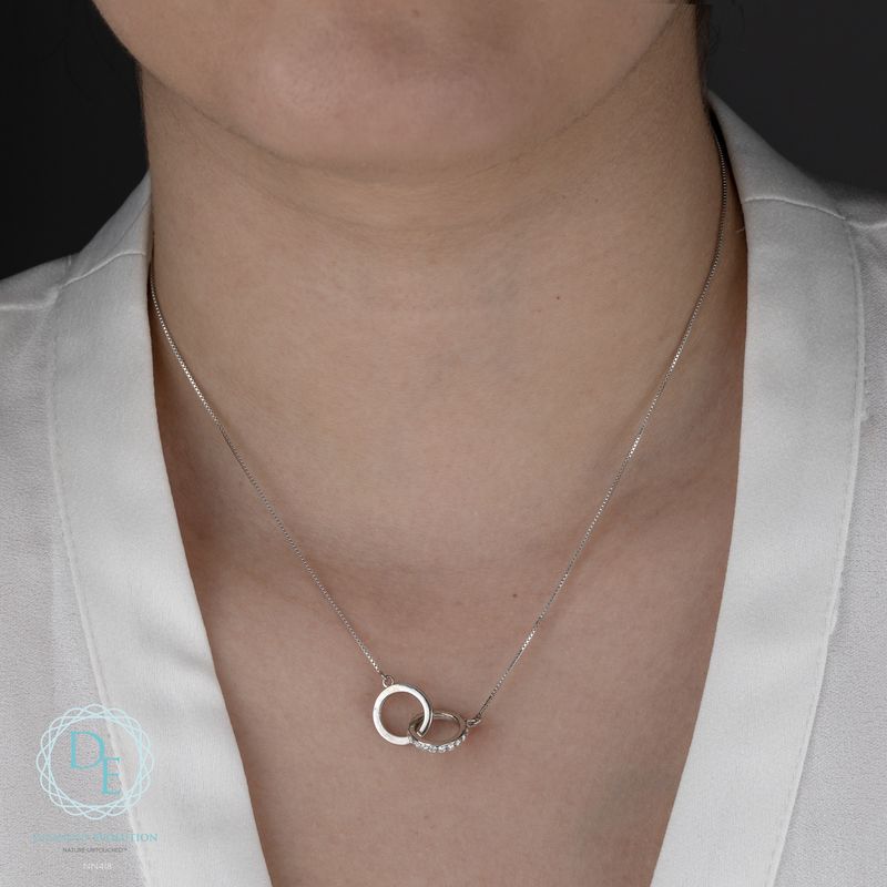 Lab Diamond Sterling Silver .30TW Necklace NN418 Diamond Evolution